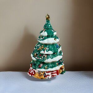 Christmas Tree Glazed Ceramic Stacking Salt & Pepper Shaker Set preferred stock